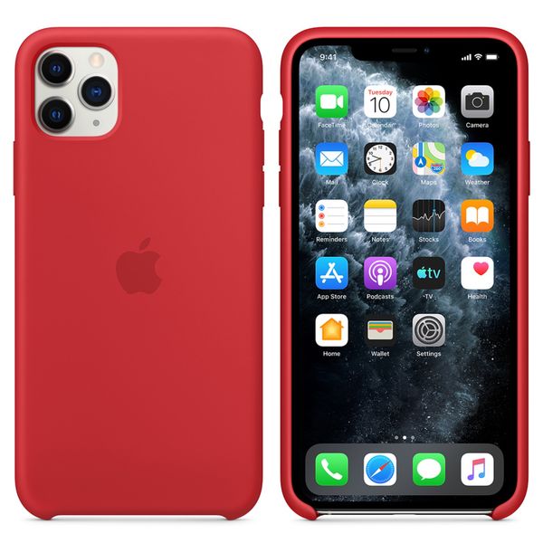 Apple Silikon-Case Rot für das Apple iPhone 11 Pro Max