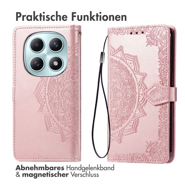 imoshion Mandala Klapphülle Xiaomi Redmi Note 15 (4G) - Rose Gold