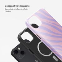 Selencia Vivid Rückabdeckung mit MagSafe Apple iPhone 13 - Zebra Light Pink Lilac