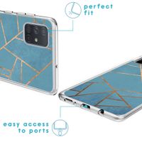 imoshion Design Hülle Samsung Galaxy A71 - Blue Graphic