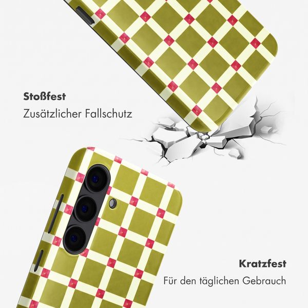 Selencia Vivid Back Cover Samsung Galaxy S24 - Check This Olive