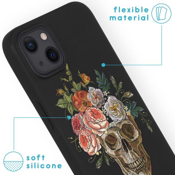 imoshion Design Hülle für das iPhone 13 - Flower skull