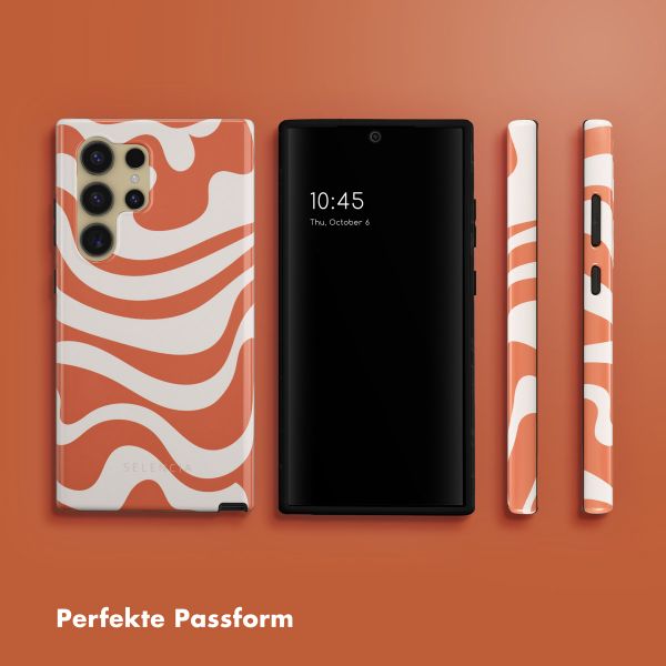 Selencia Vivid Back Cover Samsung Galaxy S24 Ultra - Dream Swirl Orange