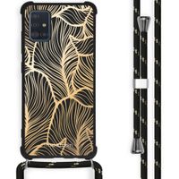 imoshion Design Hülle mit Band für das Samsung Galaxy A51 - Golden Leaves