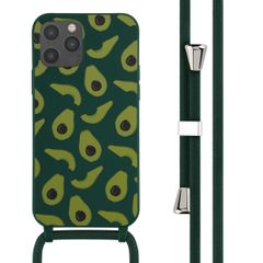 imoshion Silikonhülle design mit Band für das iPhone 12 (Pro) - Avocado Green