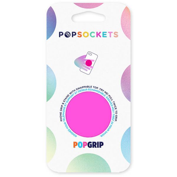 PopSockets PopGrip - Abnehmbar - Neon Day Glo Pink