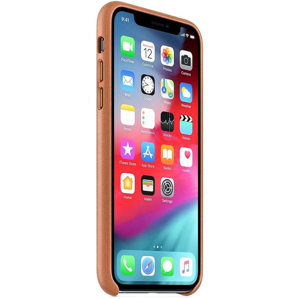 Apple Leder-Case Braun für das iPhone Xs Max