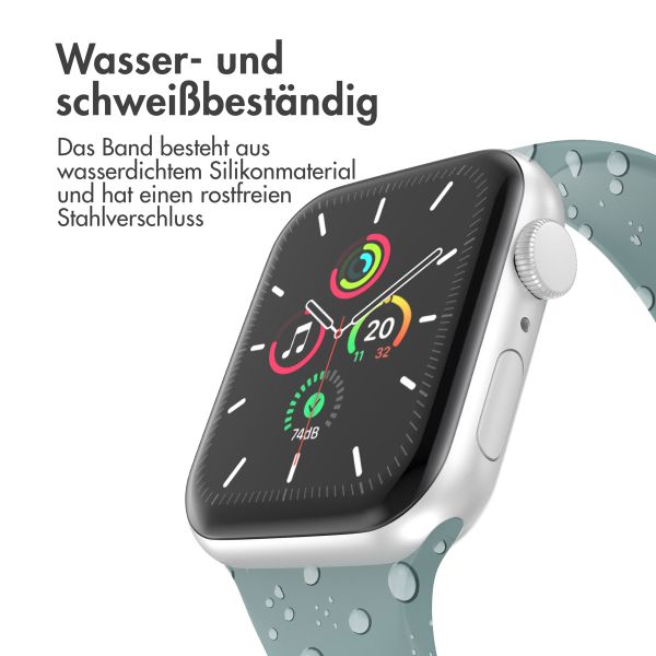 imoshion Silikonband⁺ für die Apple Watch Series 1 bis 9 / SE (38/40/41 mm) | Series 10 (42 mm) - Cactus - Größe S/M