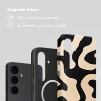 Selencia Vivid Rückabdeckung mit MagSafe Samsung Galaxy S24 - Art Wave Black