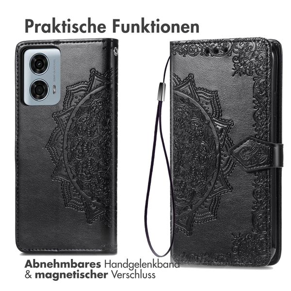 imoshion Mandala Klapphülle Motorola Moto G24 Power - Schwarz