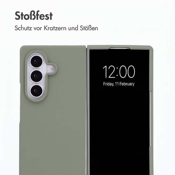 Accezz Liquid Silikoncase mit MagSafe Samsung Galaxy Z Fold 8 Ultra - Cooper Green