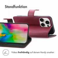 imoshion Luxuriöse Klapphülle Apple iPhone 16 Pro Max - Bordeaux