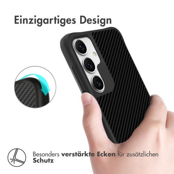 imoshion Rugged Hybrid Carbon Case Samsung Galaxy S24 - Schwarz