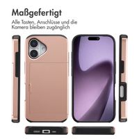 imoshion Backcover mit Kartenfach Apple iPhone 17 - Rosé gold