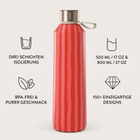Burga Water Bottle - 500 ml - Pomegranate