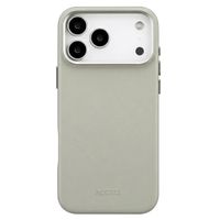 Accezz MagSafe Leather Backcover Apple iPhone 18 Pro Max / 17 Pro Max - Light Grey