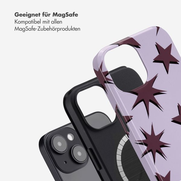 Selencia Vivid Rückabdeckung mit MagSafe Apple iPhone 14 - Stars Plum Lilac