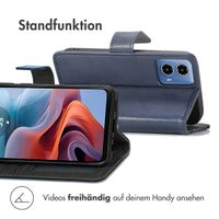 imoshion Luxuriöse Klapphülle für das Motorola Moto G34 - Dunkelblau