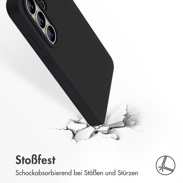 Accezz Liquid Silikoncase mit MagSafe Samsung Galaxy S26 Ultra - Schwarz