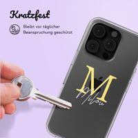 Personalisierte Hülle mit Buchstaben Apple iPhone 16 Pro - Transparent