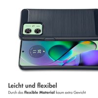 imoshion Brushed Back Cover Motorola Moto G54 - Dunkelblau