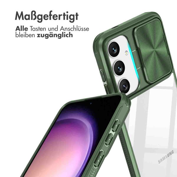 imoshion Back Cover mit Kameraschieber für das Samsung Galaxy S24 - Dunkelgrün