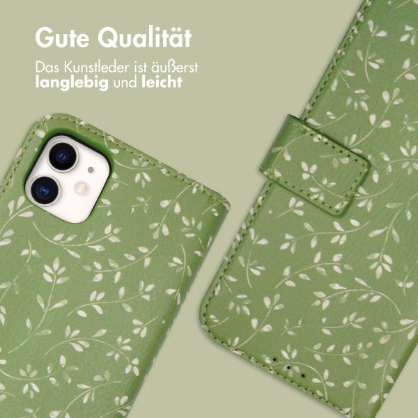 imoshion Design Klapphülle Apple iPhone 11 - Green Flowers