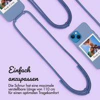 Personalisierte Color Backcover MagSafe mit abtrennbarem Band und Polaroid für iPhone 13 - Ash Blue