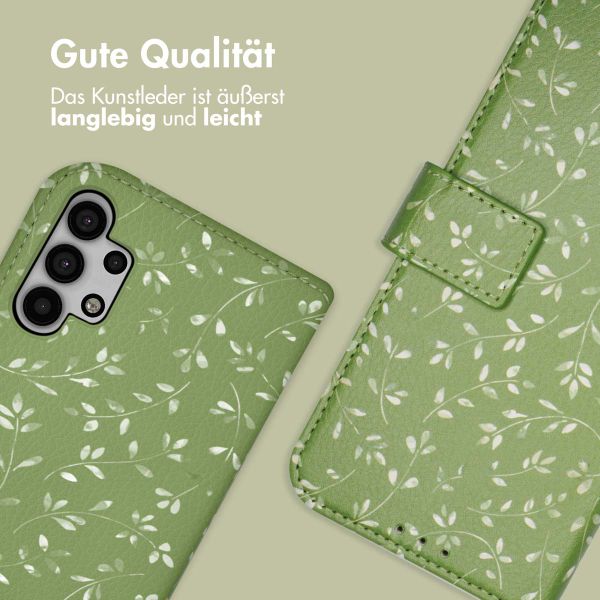 imoshion Design Klapphülle Samsung Galaxy A32 (5G) - Green Flowers