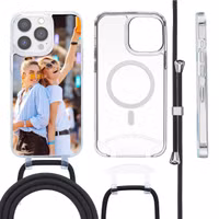 Gestalte deine eigene MagSafe Hülle mit abnehmbarem Band  Apple iPhone 14 Pro Max - Transparent