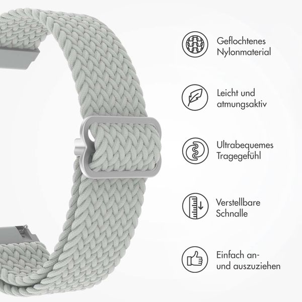 imoshion Gewebtes Nylonarmband - Universeller 22-mm-Anschluss - Grau