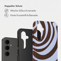 Selencia Vivid Back Cover Samsung Galaxy S24 FE - Dream Swirl Chocolate
