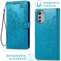 imoshion Mandala Klapphülle Motorola Moto E32 / E32s - Türkis