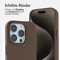 Accezz MagSafe Leather Backcover Apple iPhone 15 Pro - Kaffeebraun