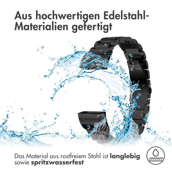 imoshion Edelstahlarmband für das Fitbit Charge 2 - Schwarz