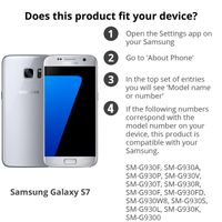 Accezz Wallet TPU Klapphülle Samsung Galaxy S7 - Schwarz
