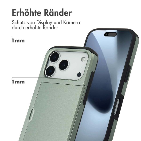 imoshion Backcover mit Kartenfach Apple iPhone 17 Pro - Grün