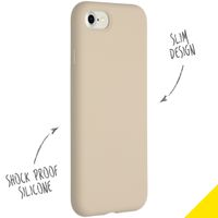 Accezz Liquid Silikoncase Apple iPhone SE (2022 / 2020) / 8 / 7 - Stone