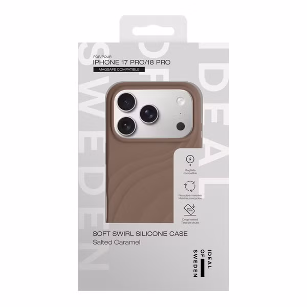 iDeal of Sweden Soft Swirl Silicone MagSafe Hülle Apple iPhone 17 Pro - Salted Caramel