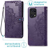 imoshion Mandala Klapphülle Oppo Find X5 5G - Violett