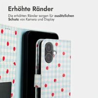 imoshion Design Klapphülle Apple iPhone 16 - Cherry Check