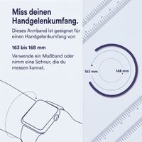 Apple Geflochtenes Solo Loop für  Apple Watch | 38/40/41/42 mm - Größe 6 - Light Blue