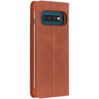 Hama Guard Klapphülle Case Braun für das Samsung Galaxy S10