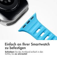 imoshion Active Sport Silikonarmband für die Apple Watch Series 1-9 / SE (38/40/41 mm) | Series 10 (42 mm) - Blau