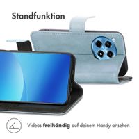 imoshion Luxuriöse Klapphülle OnePlus 12R - Hellblau