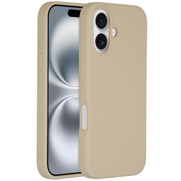 Accezz Liquid Silikoncase mit MagSafe für das iPhone 16 - Stone