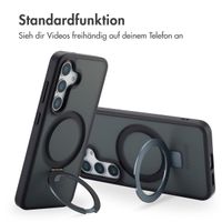 Accezz Ring Stand Backcover mit MagSafe Samsung Galaxy S25 - Schwarz