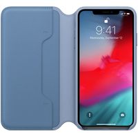 Apple Leather Folio Klapphülle Cornflower für das iPhone Xs Max