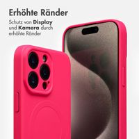 imoshion Color Back Cover mit MagSafe Apple iPhone 15 Pro Max - Neon Pink