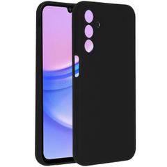 Accezz Liquid Silikoncase für das Samsung Galaxy A15 (5G/4G) - Schwarz